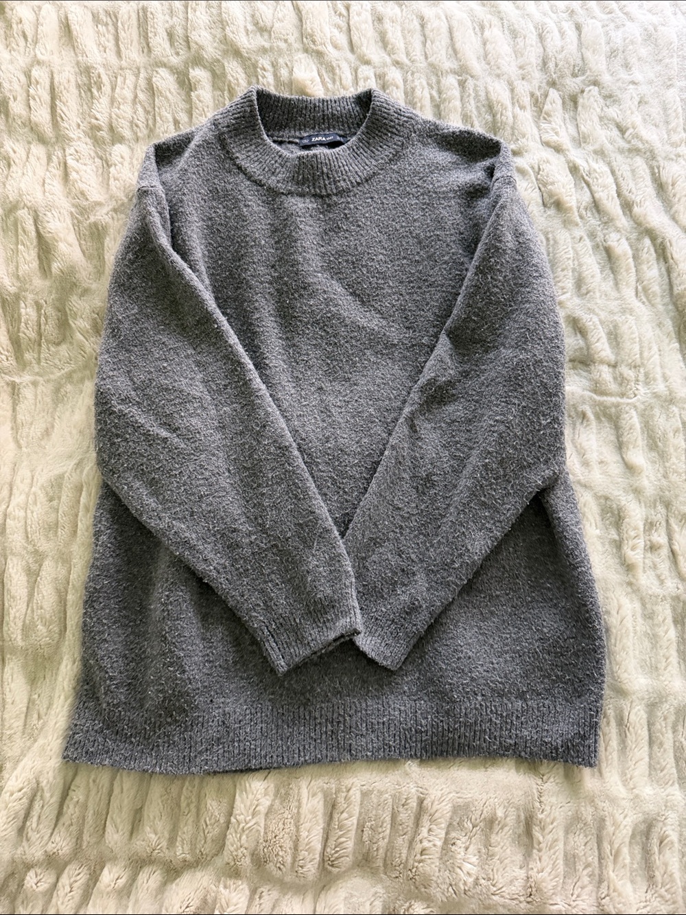Zara Women’s Grey Charcoal Crewneck Sweater Sz. S